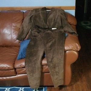 Suede suit